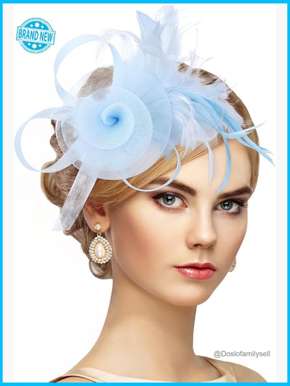 Victorian Feather Fascinator Hat Derby Tea Party Headpiece Hairpin Clip